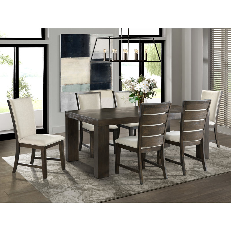 Laurel Foundry Modern Farmhouse Joey 7 Piece Solid Wood Dining Set & Reviews Wayfair